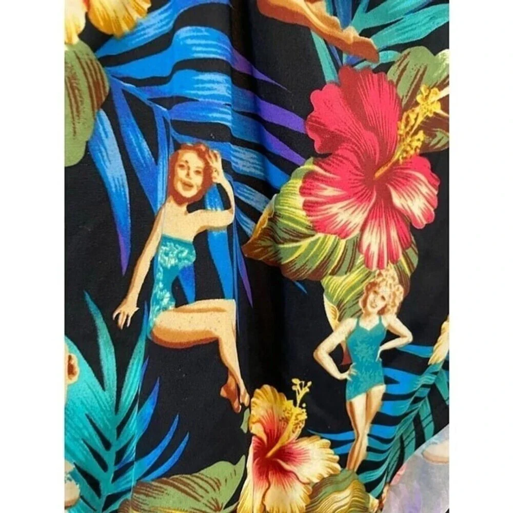 Kathy Ireland Vintage Women's Size Medium Pin Up Tropical One-Piece Bathing Suit